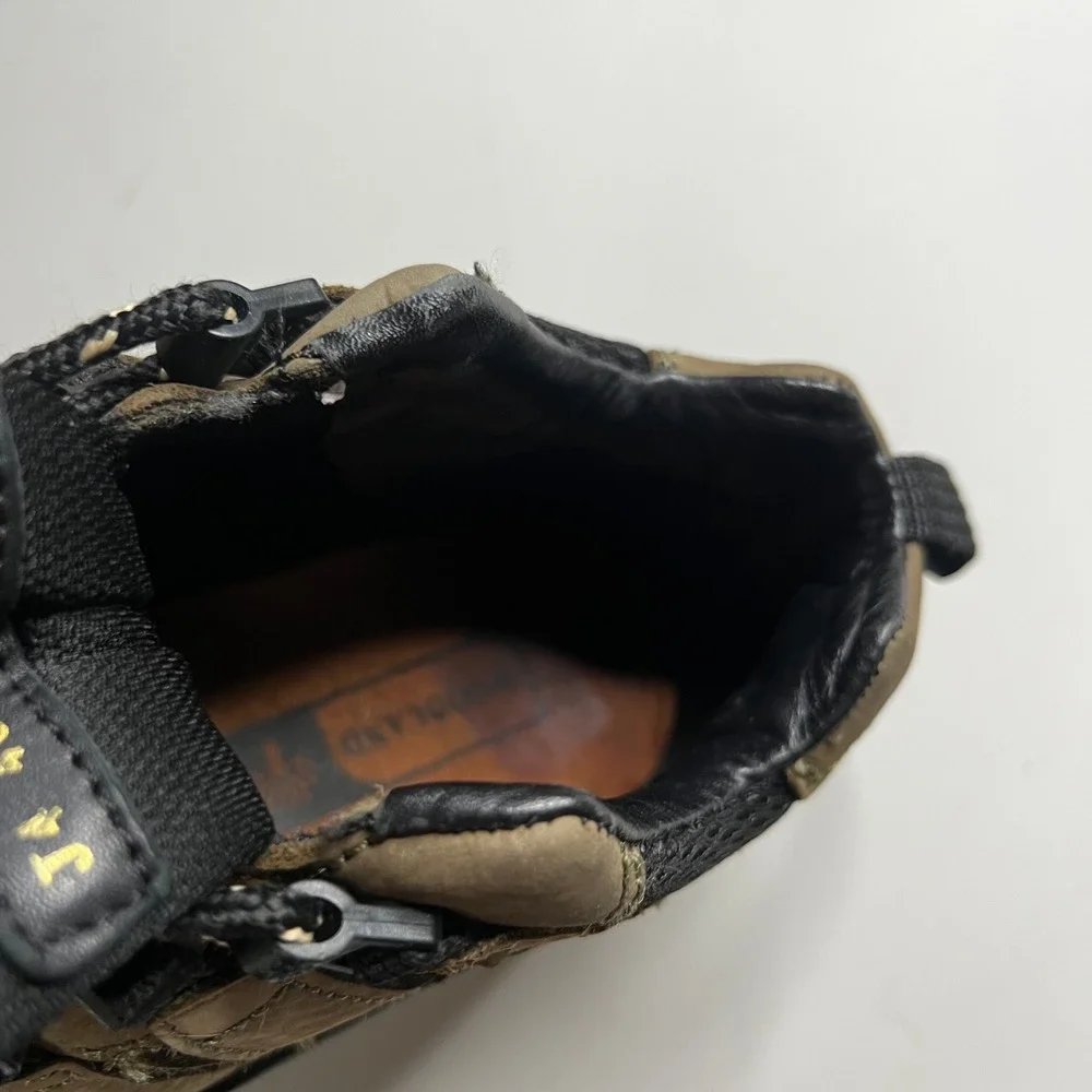 Woodland U-TREK Urban Trekking Boots Khaki Black Leather Chunky Hiking Shoes 40‎